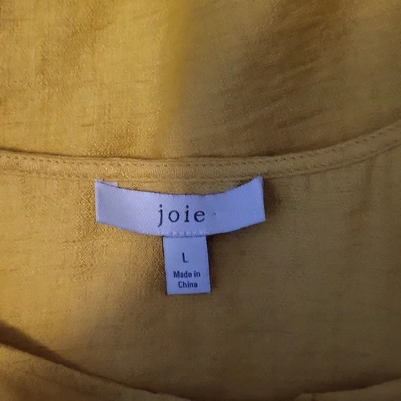 JOIE Top Large Bright Yellow Sleeveless Crop Twist 💛 - Picture 5 of 5
